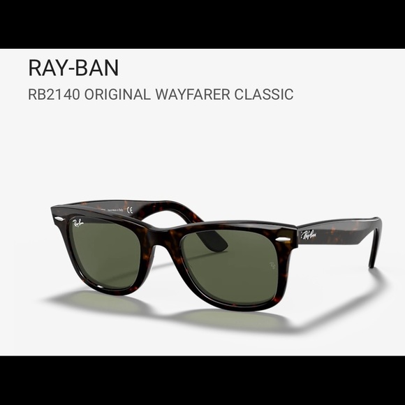Ray Ban tortoise Wayfarer sunglasses. NWOT. main image 6
